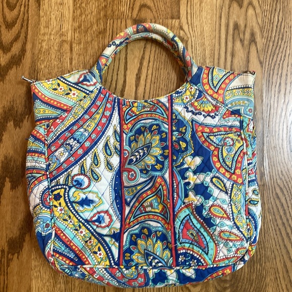 Vera Bradley Handbags - Retired Vera Bradley vintage Marina Paisley tote bag quilted cotton cross body